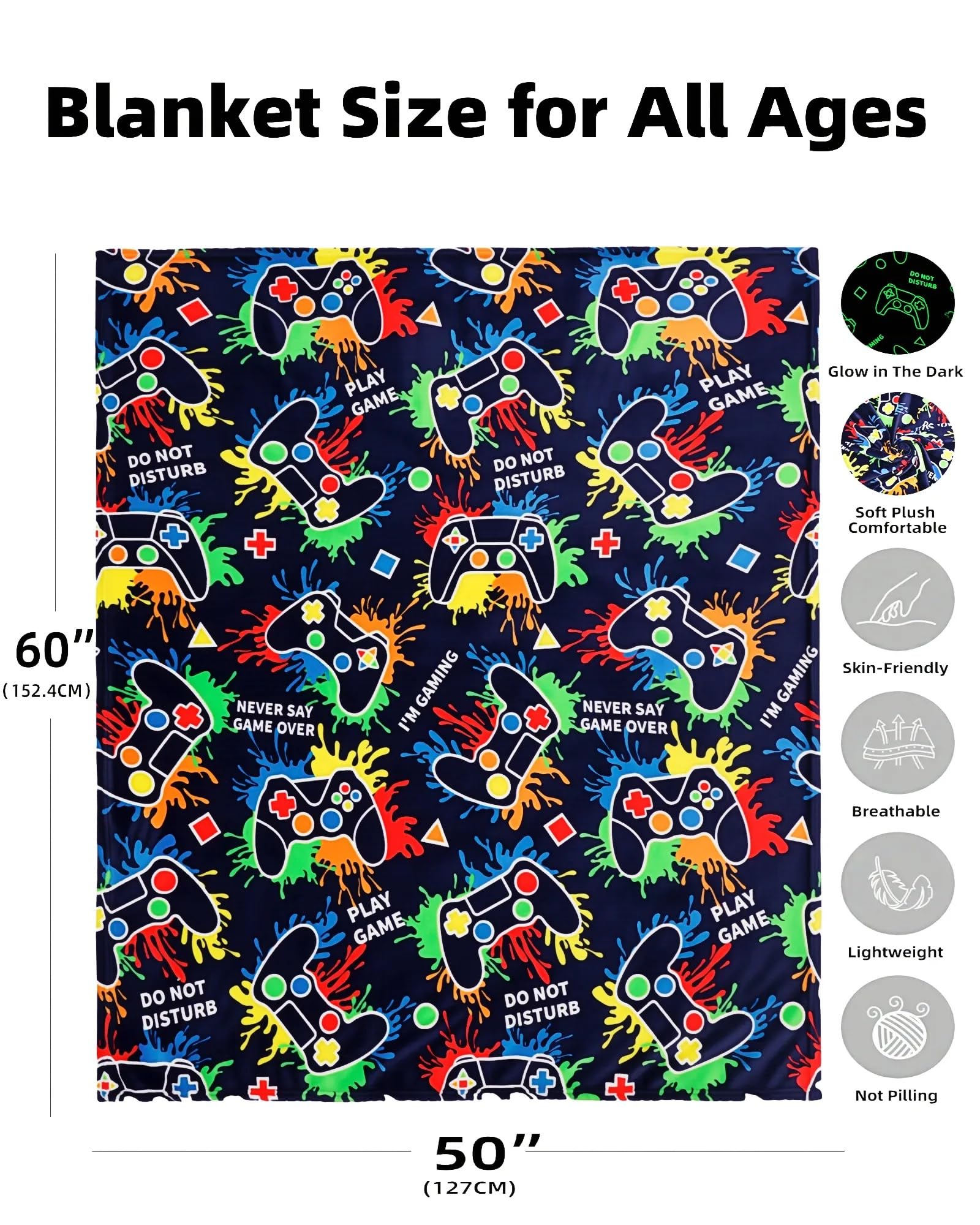 NuKuNsKf blanket draped on gaming chair adding warmth and themed decor