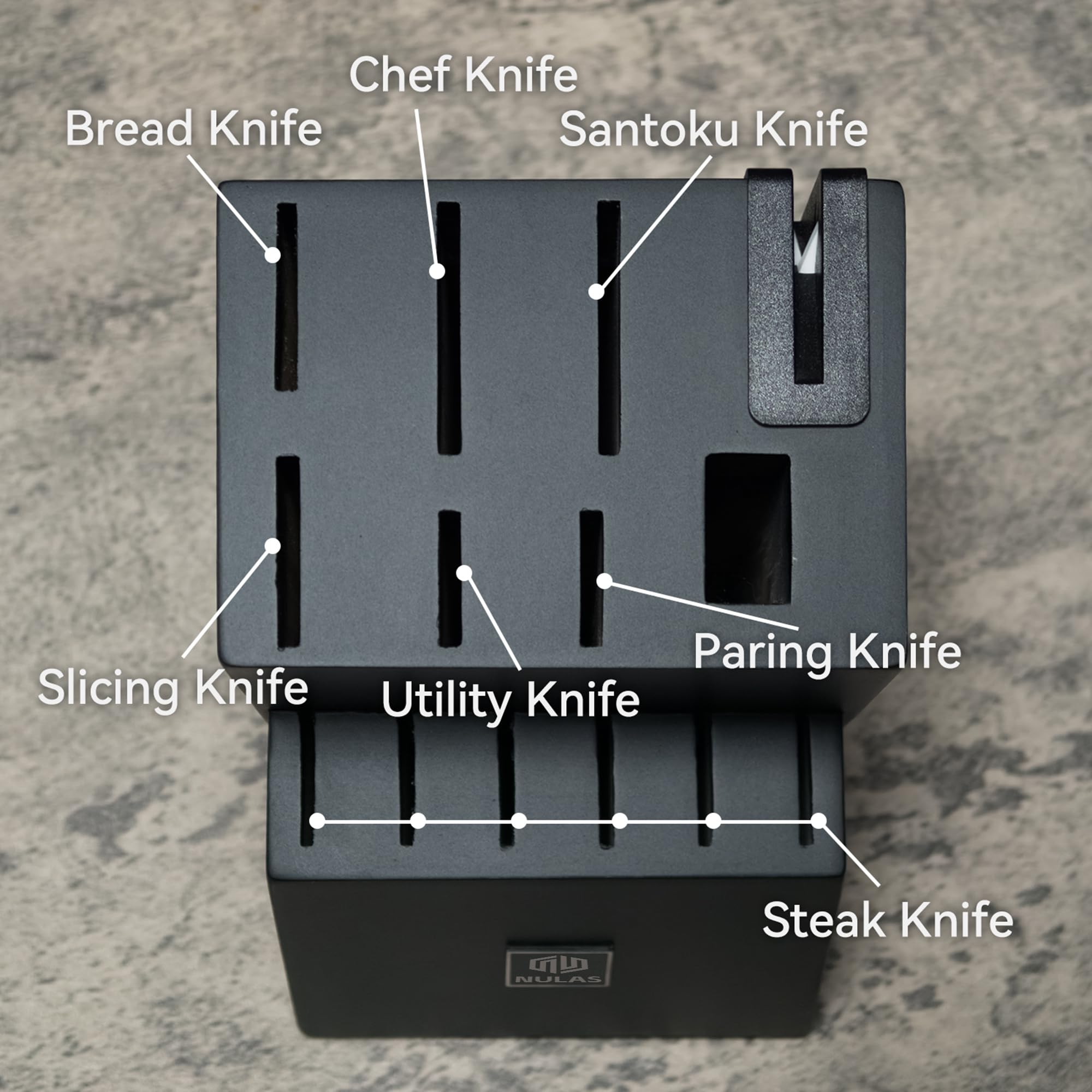 NULAS knife in hand for scale showing practical size and comfortable handling