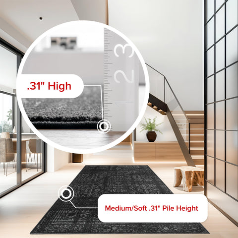 nuLOOM Arlena under dining table demonstrating versatile use