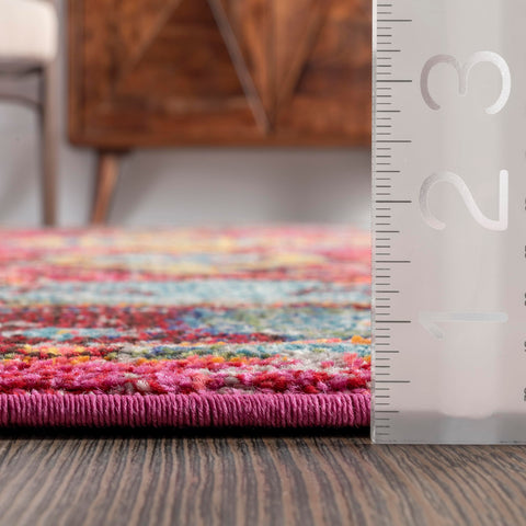 nuLOOM Corbett close-up of polypropylene fibers highlighting durable texture and easy-care feel