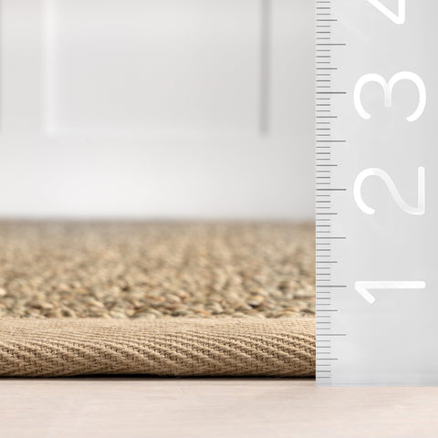 nuLOOM rug under door showing low height that prevents door interference