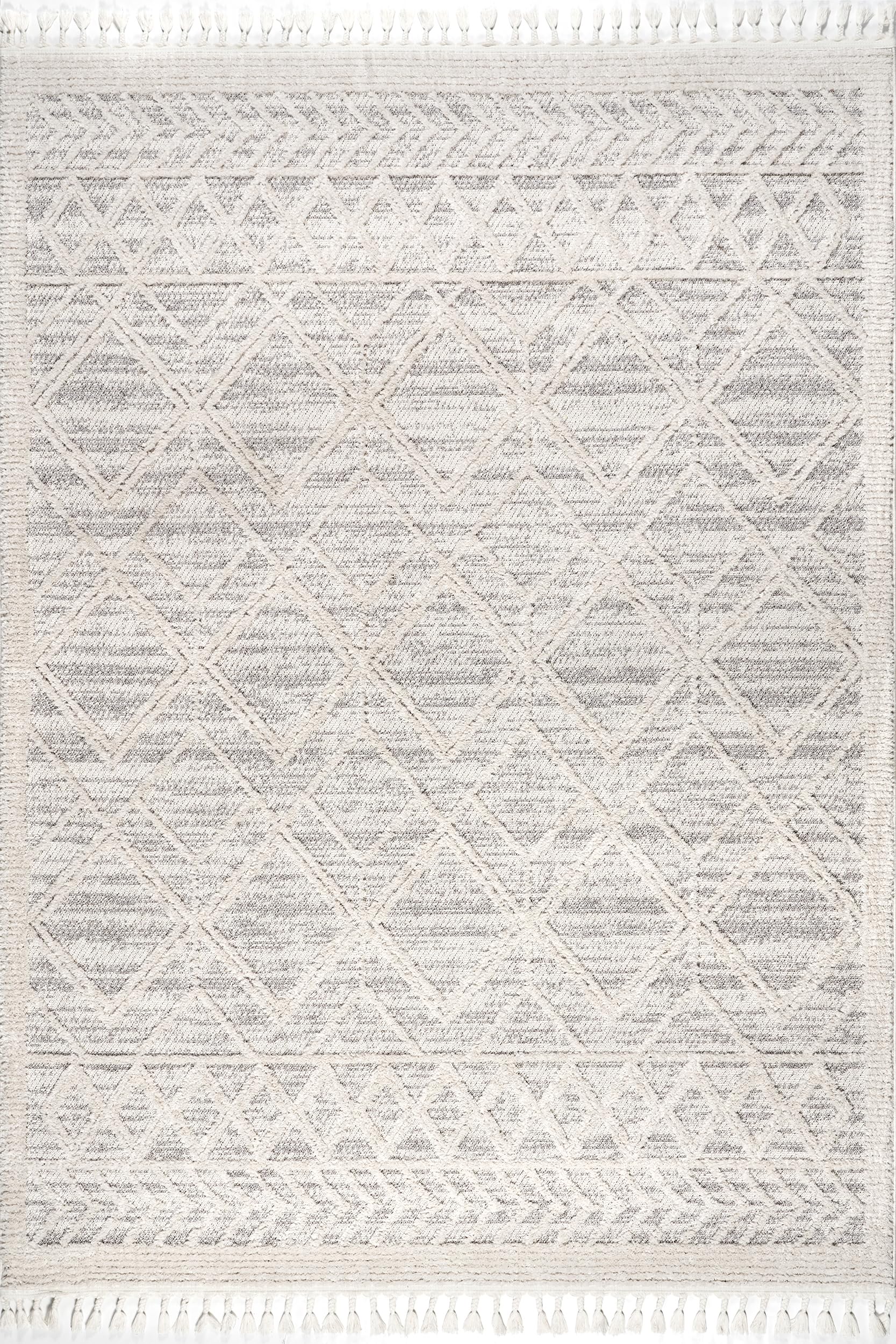 nuLOOM Ansley pile texture close-up showing soft polyester fibers for cozy comfort