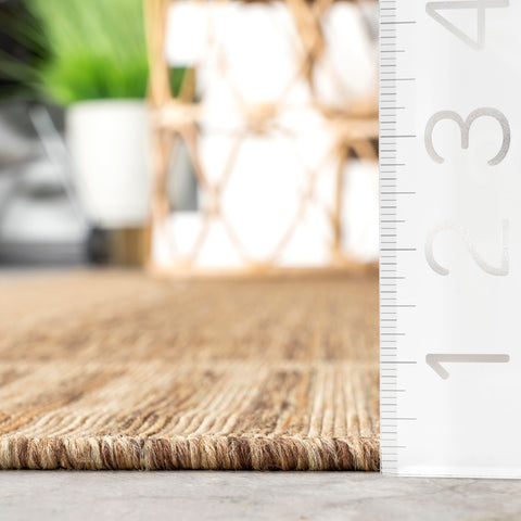 nuLOOM Asha low-pile closeup showing texture and easy-clean benefit