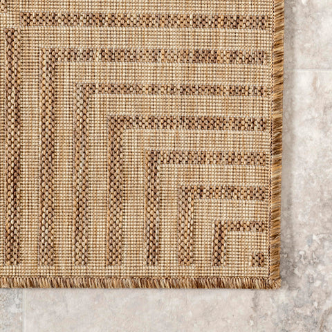 nuLOOM Asha scaled with dining set showing size and furniture anchoring benefit