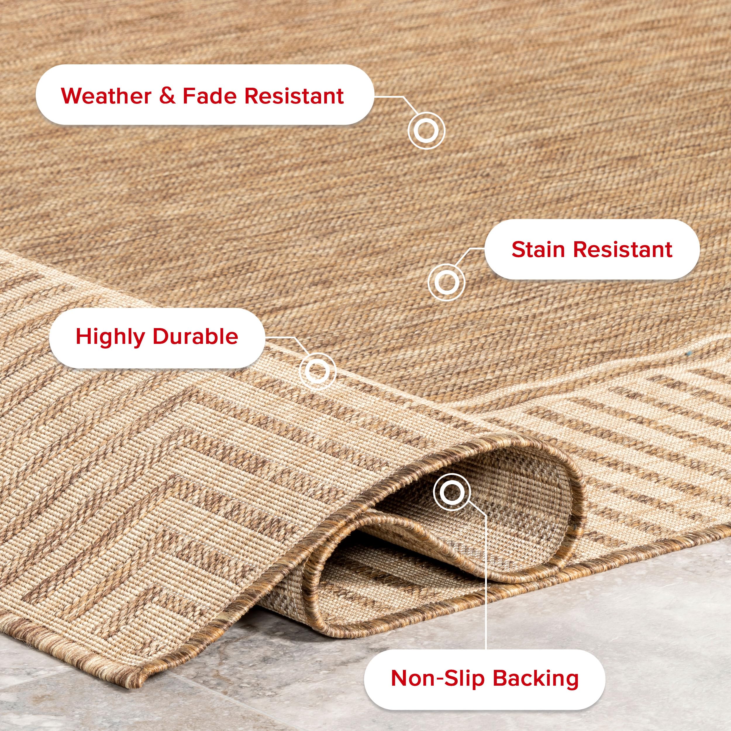nuLOOM Asha texture underfoot with bare feet showing comfort and slip benefit