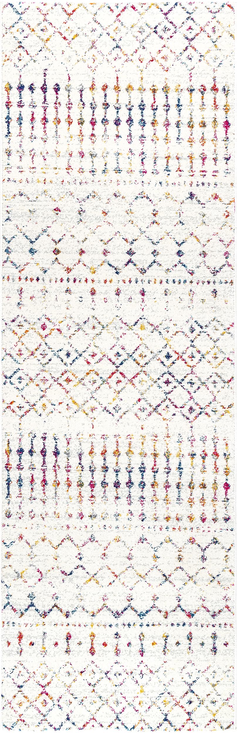 nuLOOM Blythe trellis pattern closeup highlights design clarity and color blend
