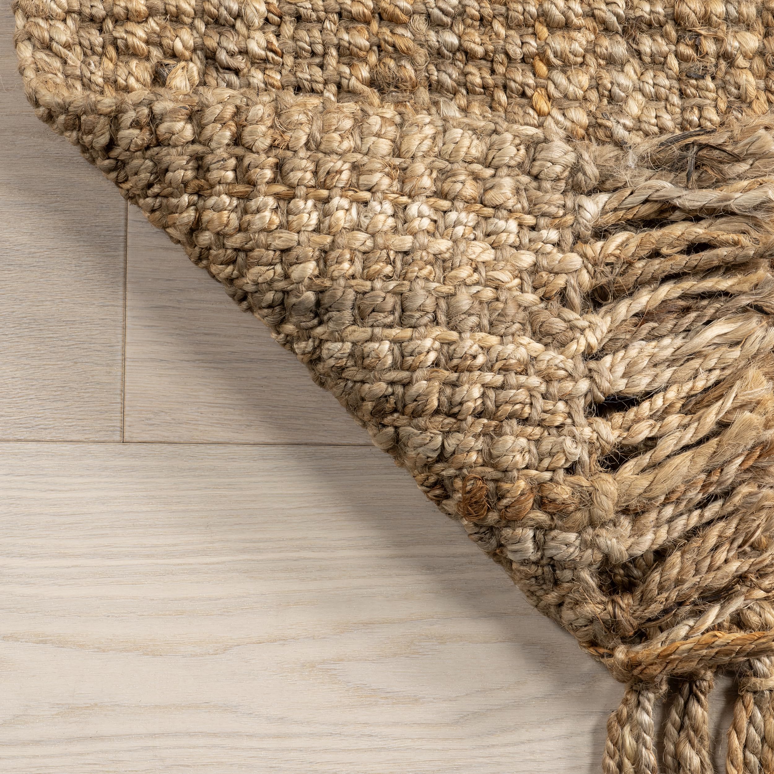 nuLOOM Daniela hand touching texture showing tactile, cozy feel