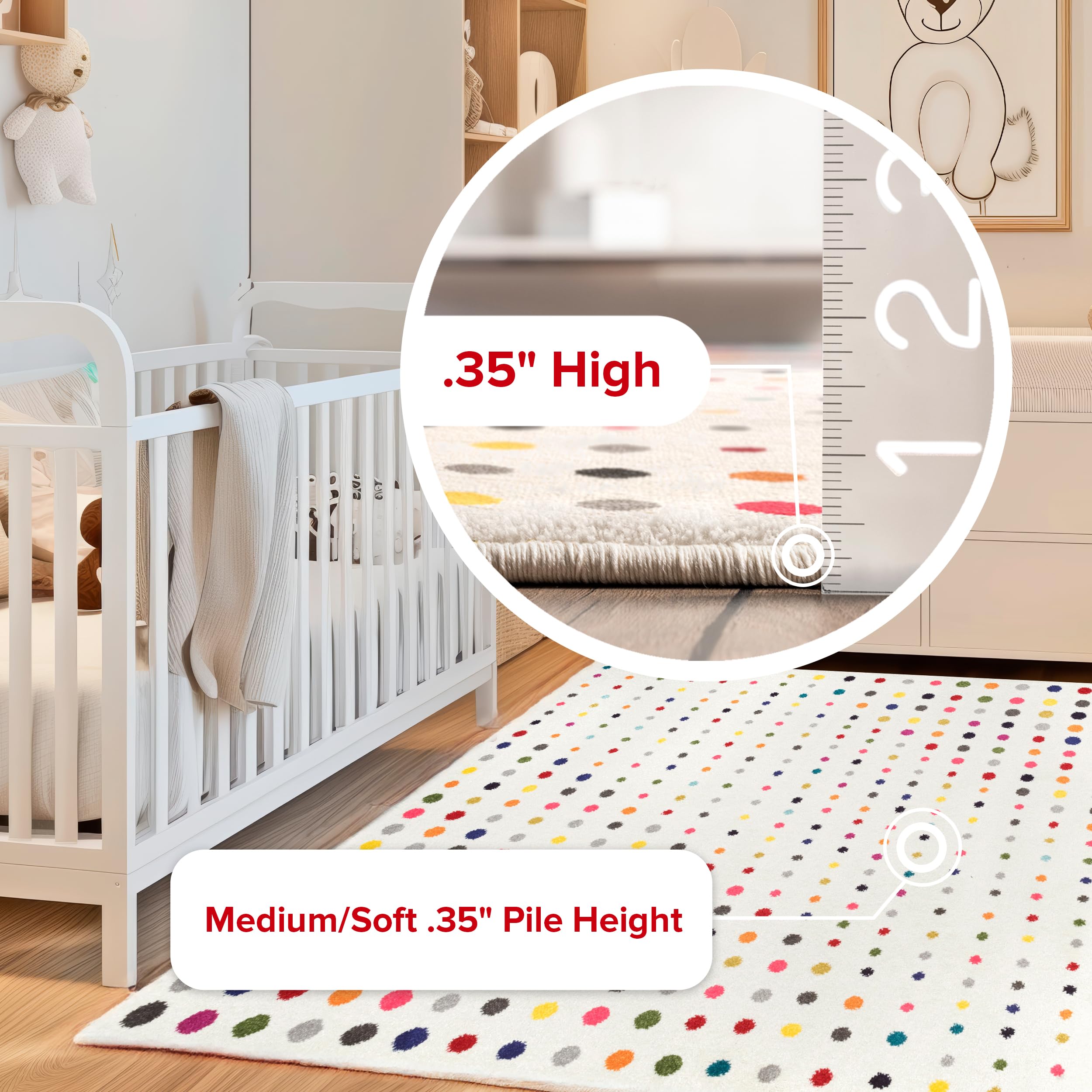 nuLOOM Dorie in a child's room adding playful color and durable surface