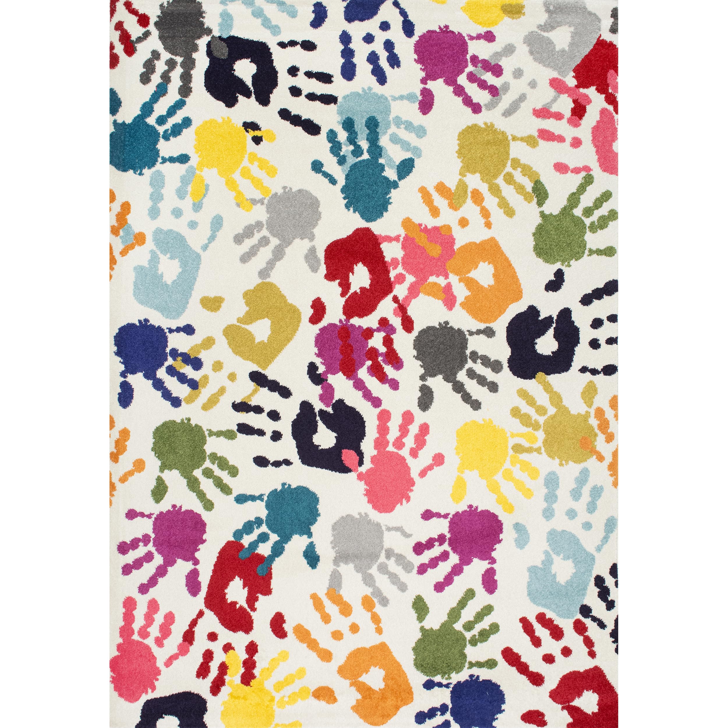 nuLOOM Pinkie material tag photo indicates 100% polypropylene durability benefit