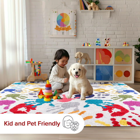 nuLOOM Pinkie under seating scale demonstrates 3x5 size fitting small arrangements