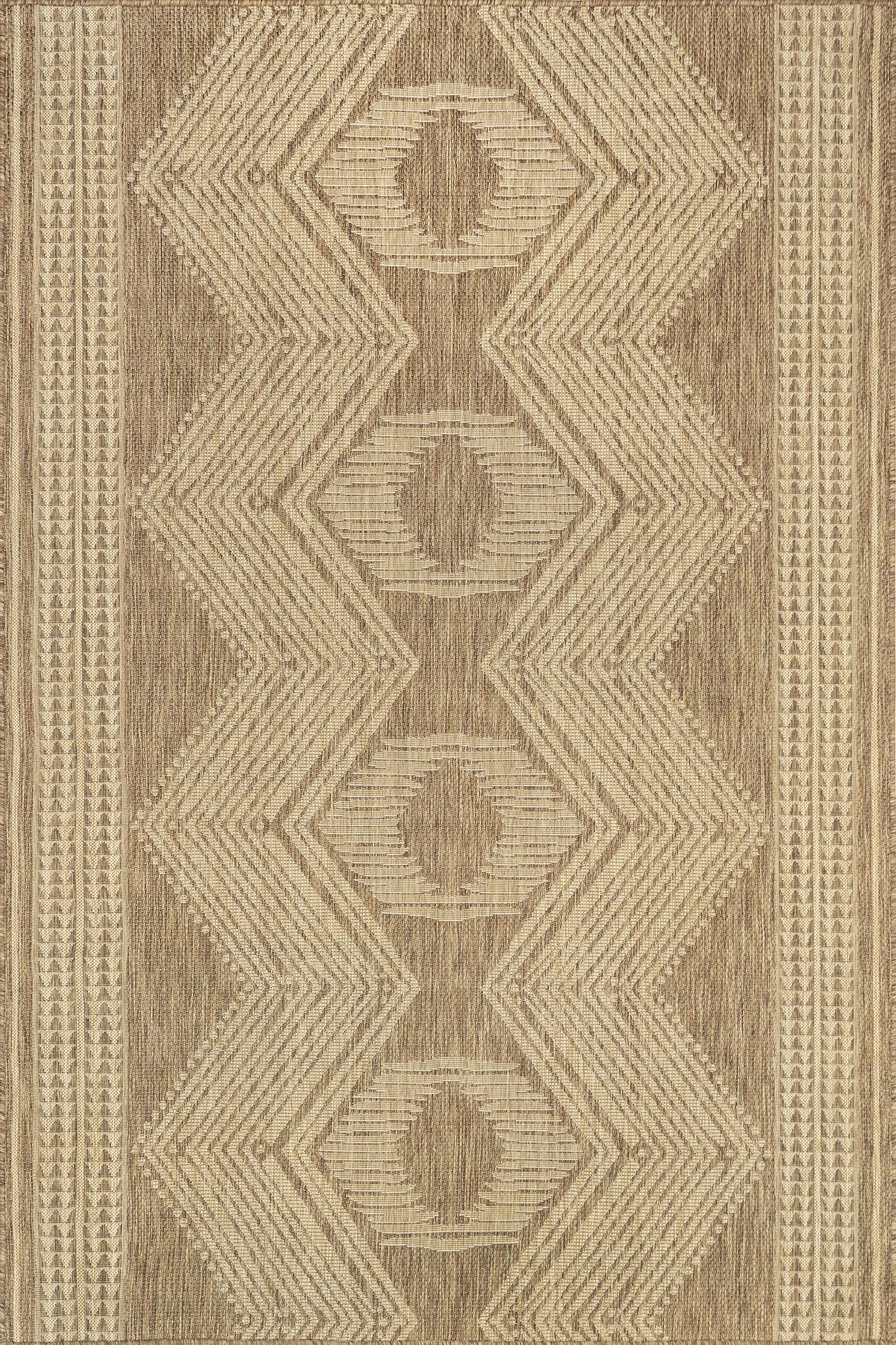 nuLOOM Ranya close-up of geometric pattern highlighting durable weave and visual texture