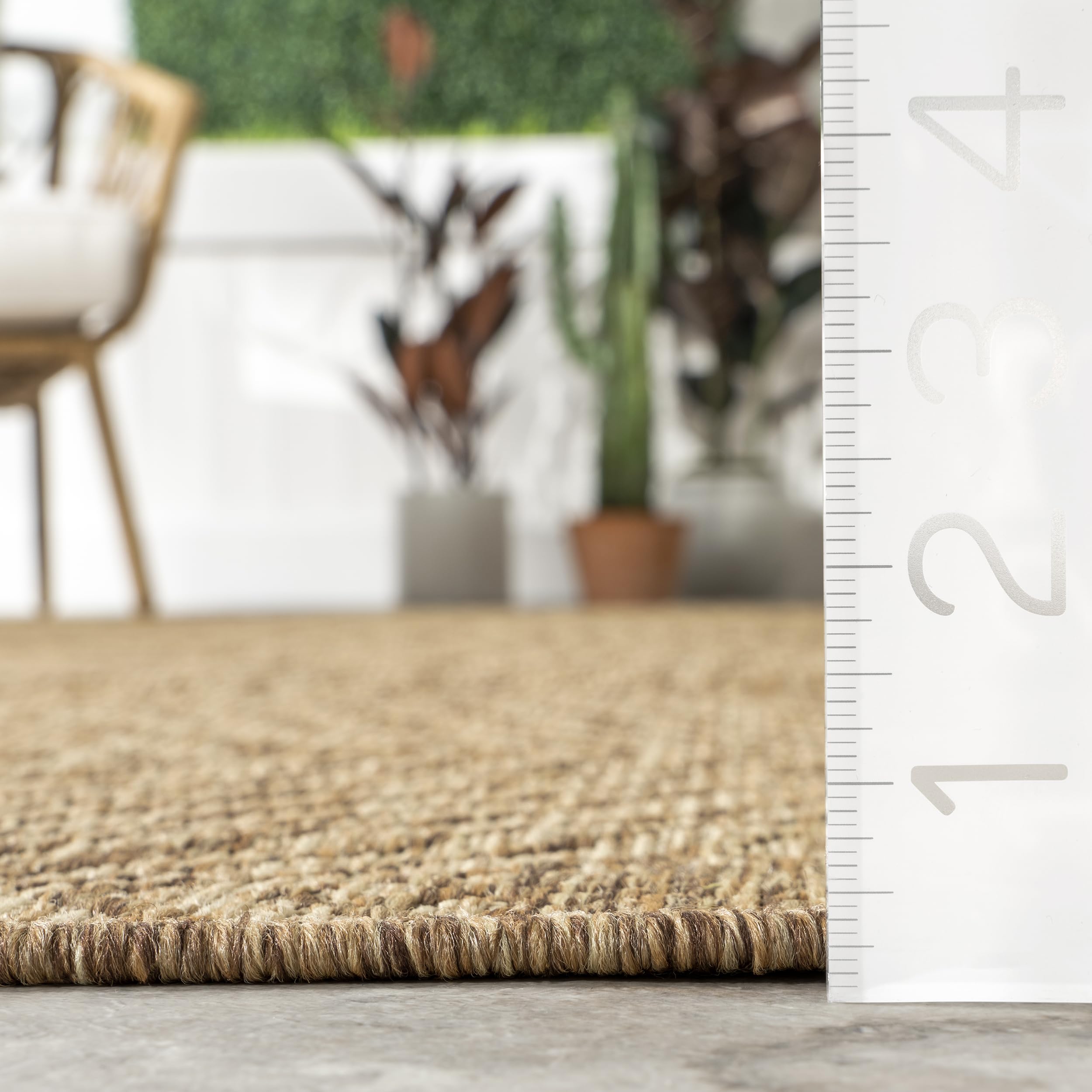 nuLOOM Ranya on patio illustrating UV resistance and outdoor-ready performance