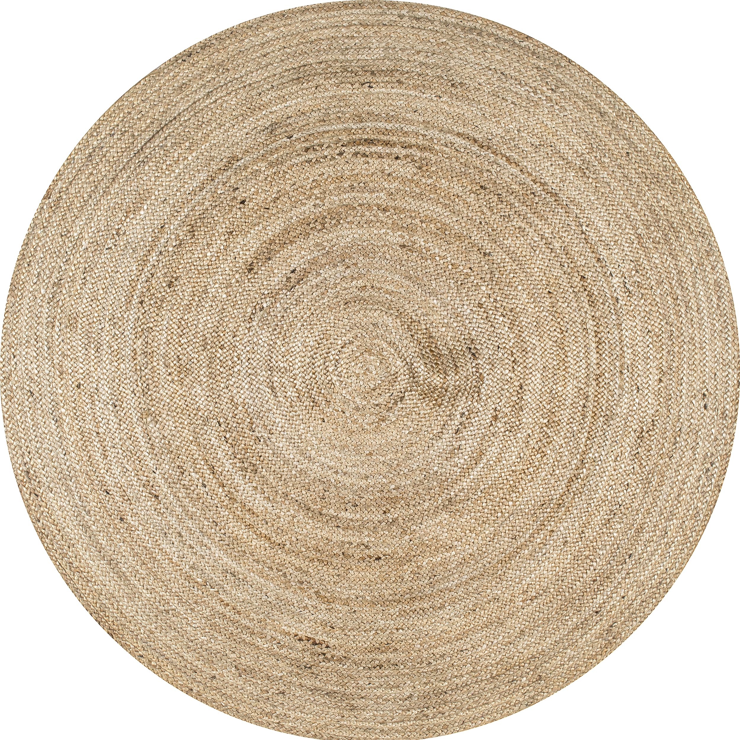 nuLOOM Rigo Natural close-up of handwoven jute fibers highlighting artisanal quality