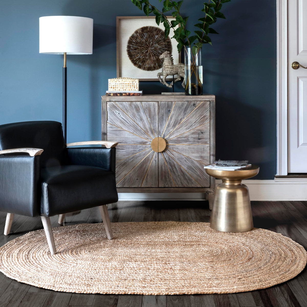 nuLOOM Rigo front view showing oval shape and neutral tone for versatile styling