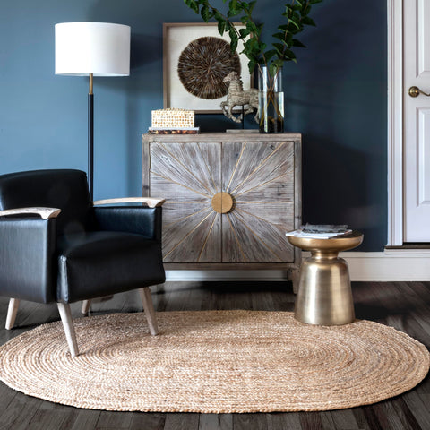 nuLOOM Rigo front view showing oval shape and neutral tone for versatile styling