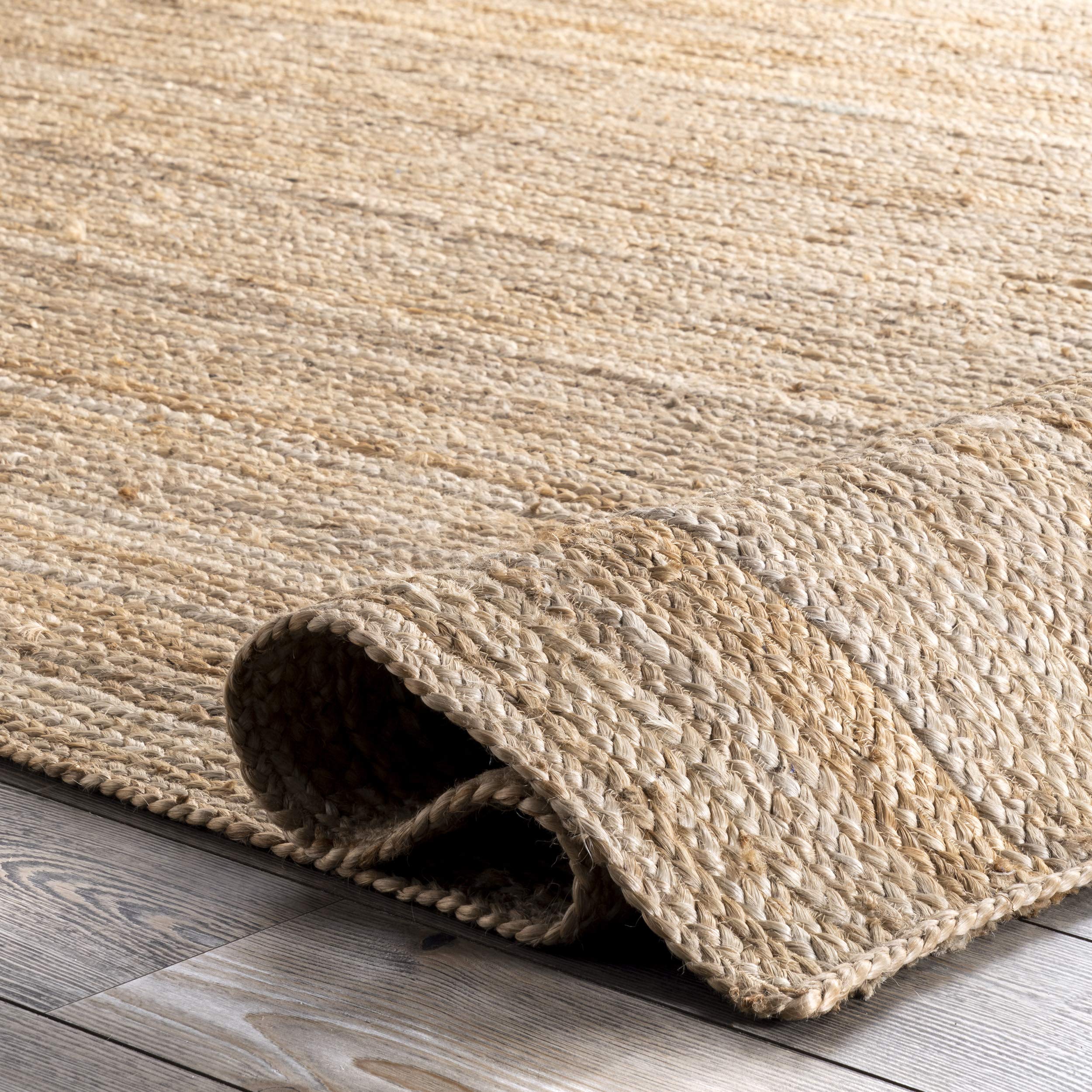 nuLOOM rug under dining table illustrating durable, easy-care surface for meals