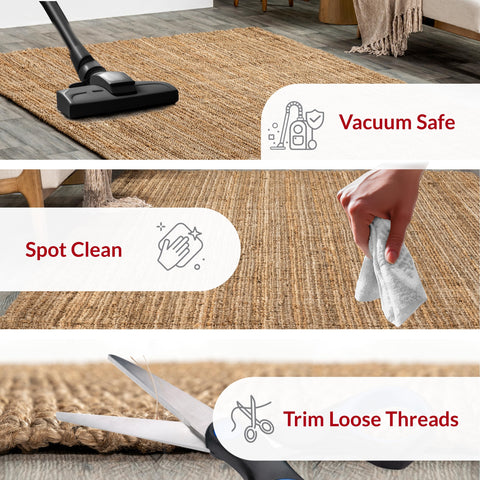 nuLOOM Ashli placed under a dining table protecting floors and defining space