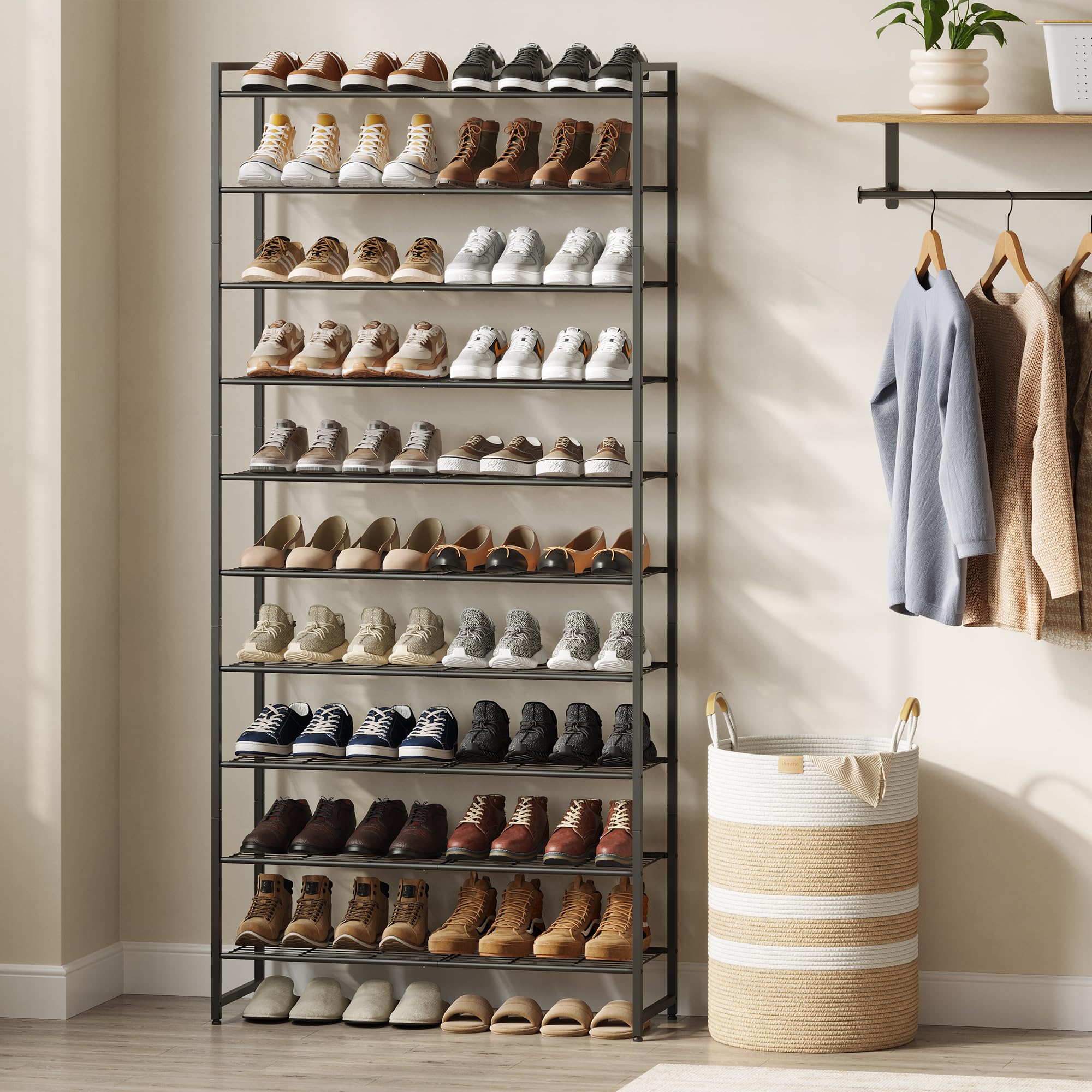 Nunsino close-up of reinforced eight-wire shelves highlighting durable support