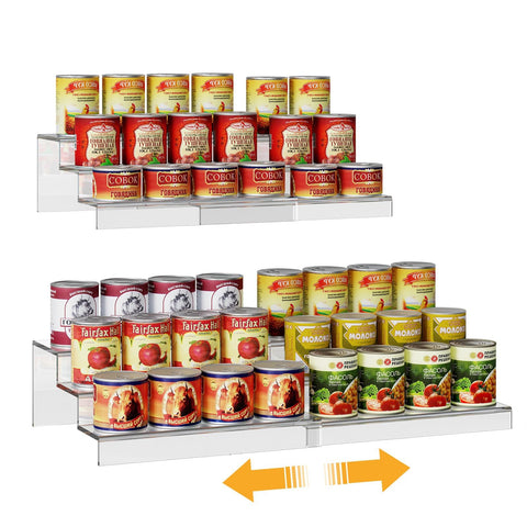 NuoyuanShen side view showing transparent shelves for quick inventory visibility