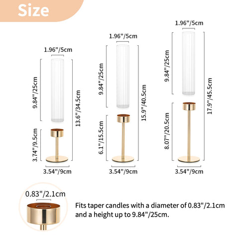 NUPTIO holder with taper candle lit demonstrating warm ambient glow
