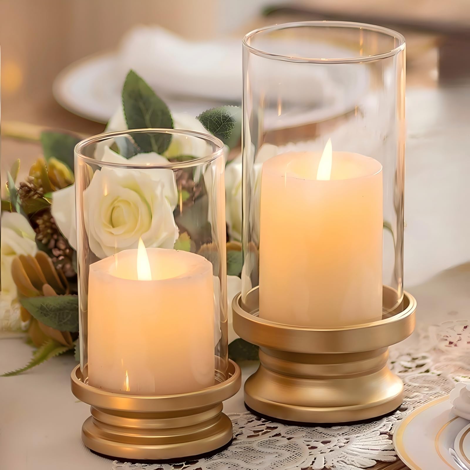 NUPTIO lifestyle mantel styled with florals showcasing decorative versatility
