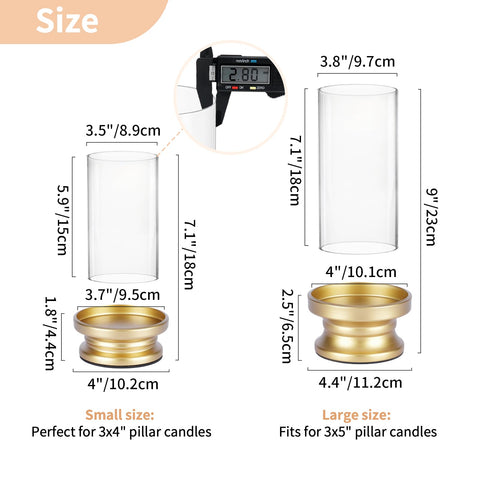 NUPTIO size comparison small and large side by side to show height difference