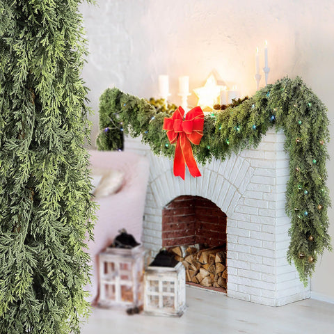 NUTIKAS garland folded for storage showing easy off-season packing