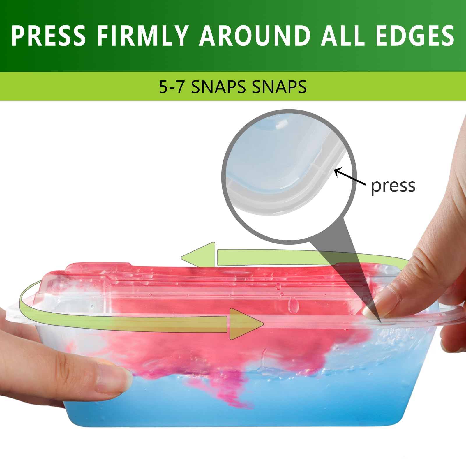 NutriBox container wall thickness close-up highlighting durable BPA-free material for long life
