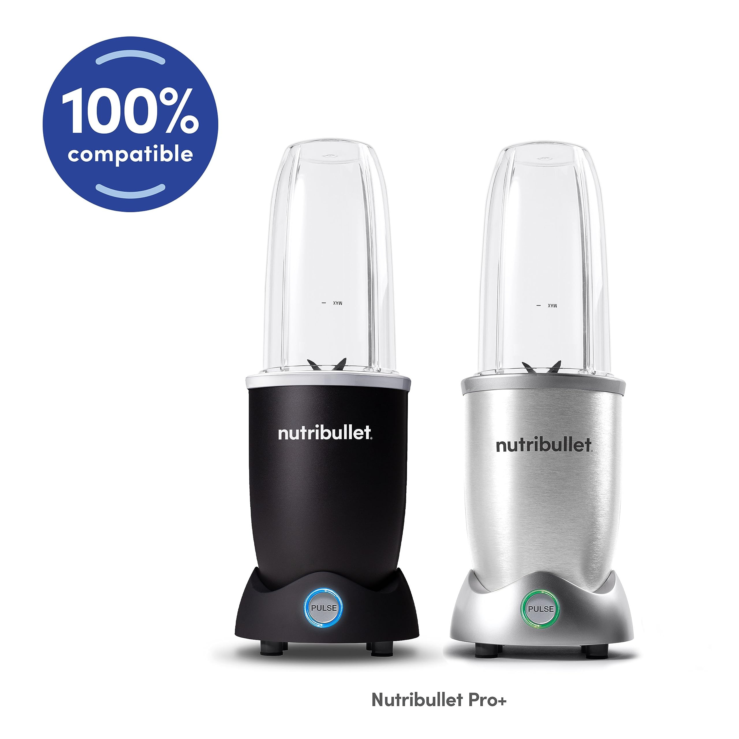 NutriBullet extractor blade closeup highlighting stainless steel and seal for leak prevention