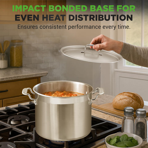 NutriChef pot on an induction cooktop, induction-ready performance benefit