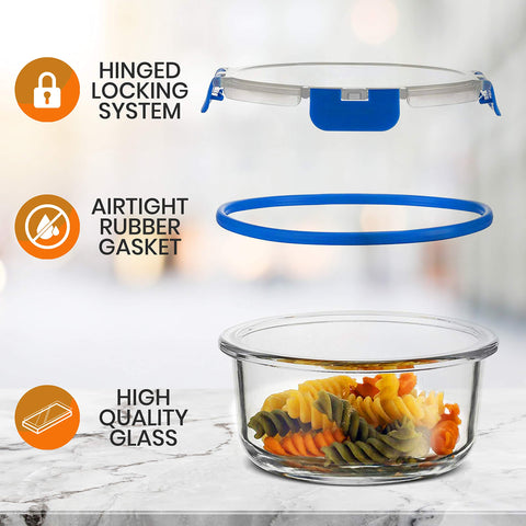 NutriChef arranged in fridge showing organized storage and easy access benefit