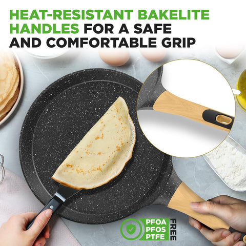 NutriChef handle and induction base showing secure grip and stovetop compatibility