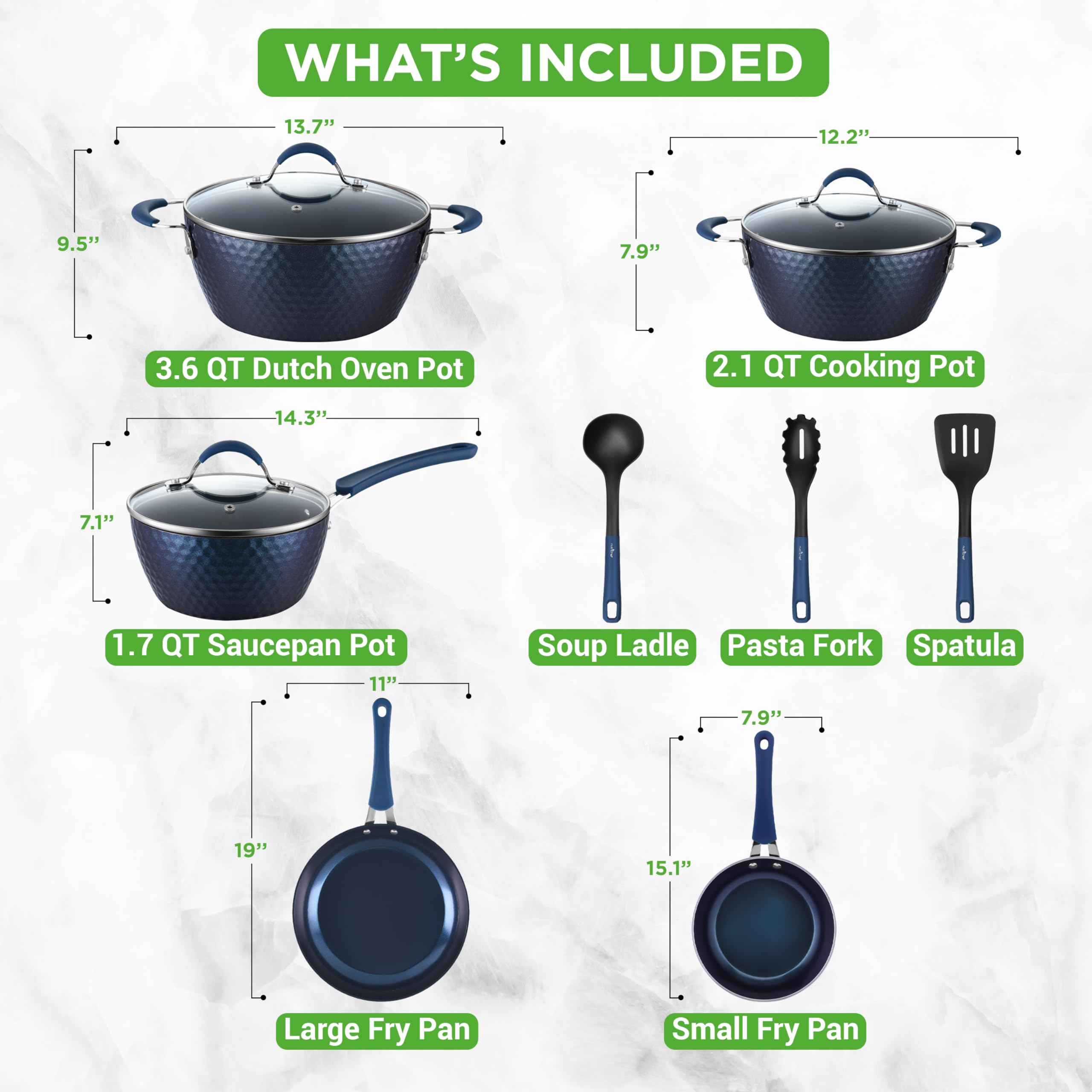 NutriChef handle detail with silicone touch for comfortable safe grip
