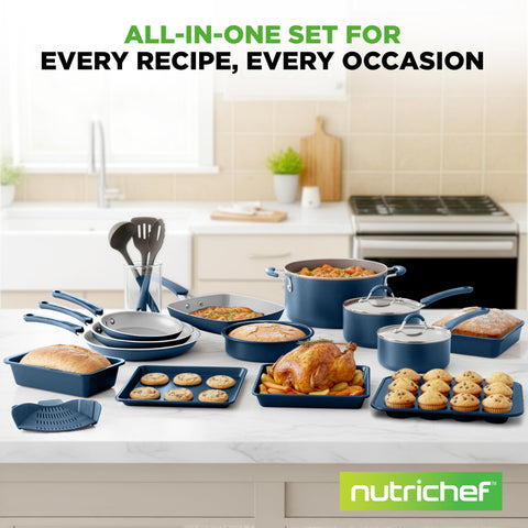 NutriChef set in a kitchen being used for family meal showing practical everyday performance