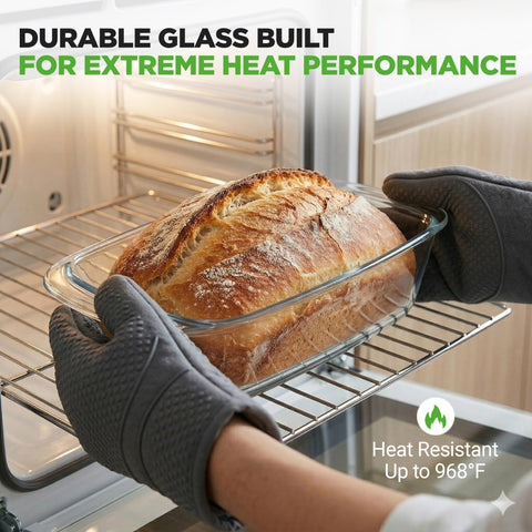 NutriChef sealed lid on loaf pan demonstrating airtight storage benefit