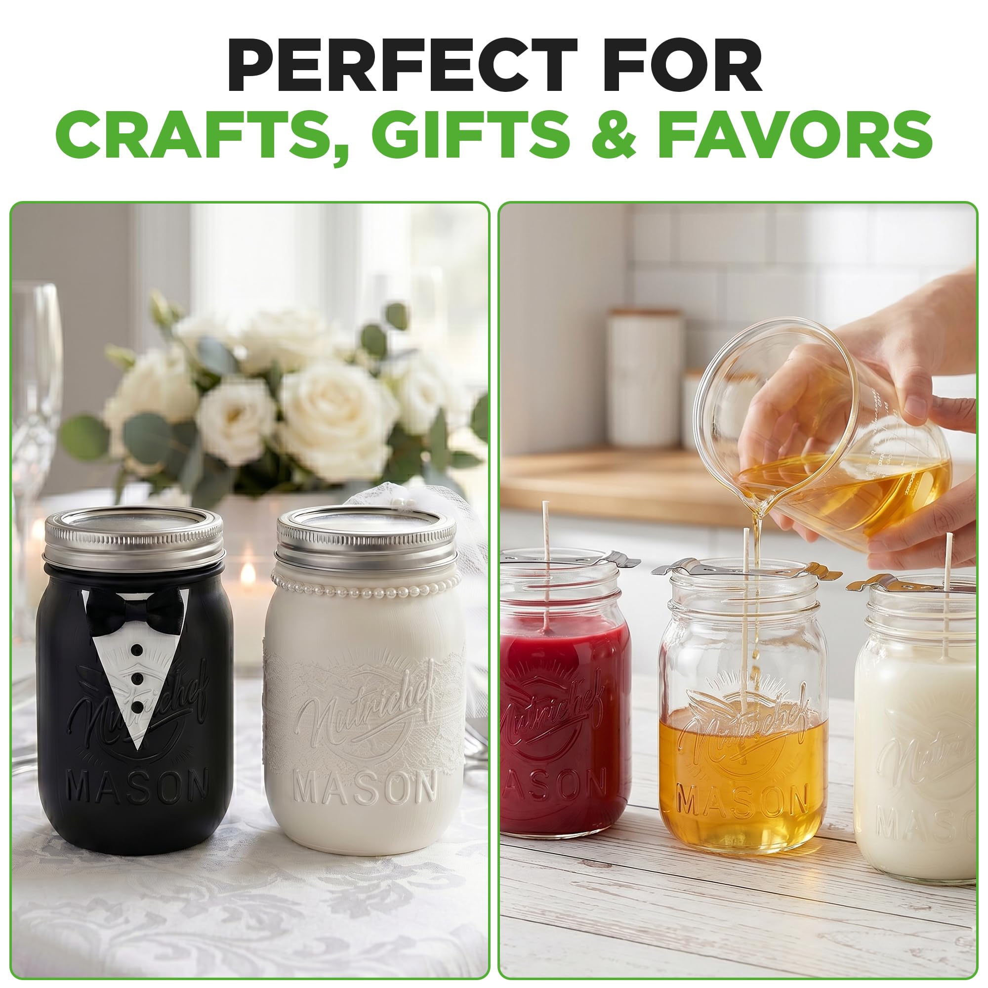 NutriChef jar filled with overnight oats for convenient meal prep benefit