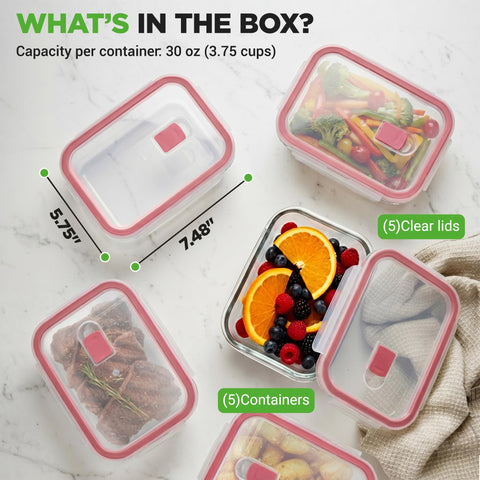 NutriChef packed meal-prep containers in a bag showing portability and organized lunches