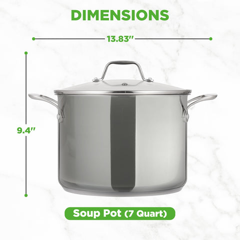 NutriChef pot in use simmering soup to show large-batch cooking benefit