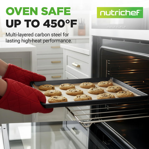 NutriChef rim and corner detail illustrating raised border to prevent spills and sliding