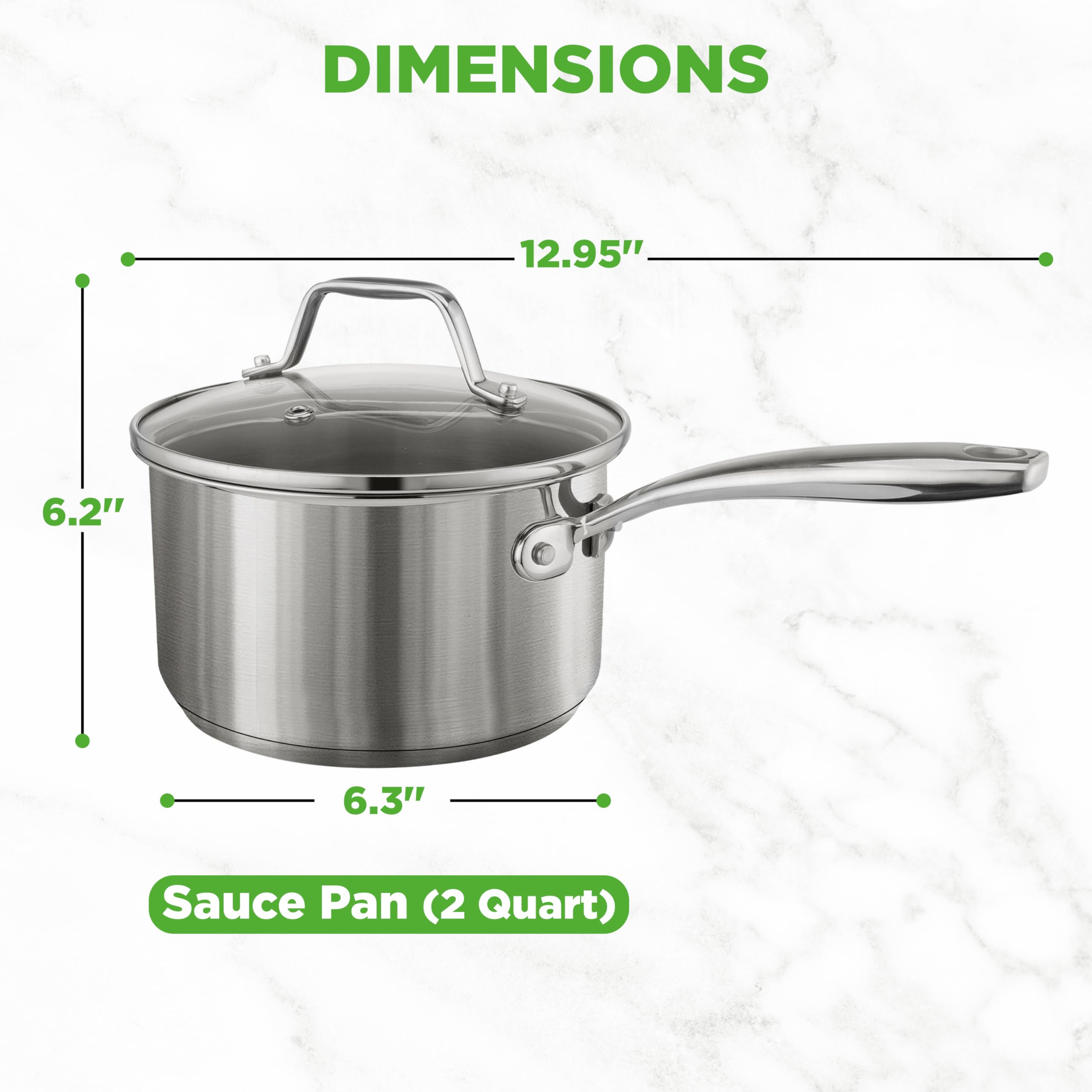 NutriChef saucepan in use simmering sauce to show even heating performance