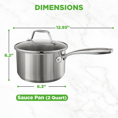 NutriChef saucepan in use simmering sauce to show even heating performance
