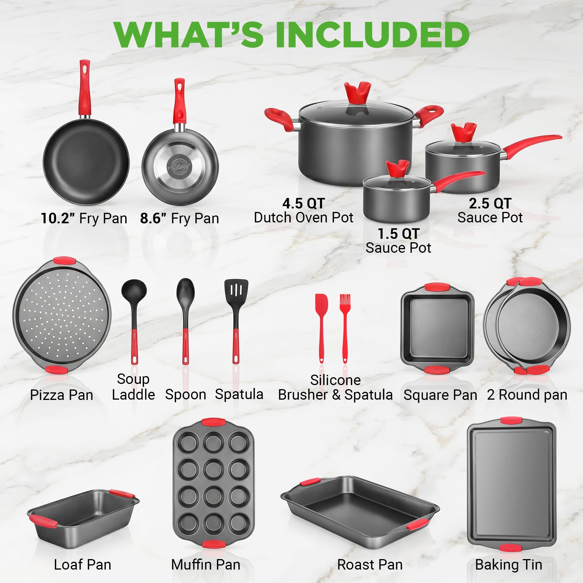 NutriChef size comparison next to common kitchen items showing scale for storage planning