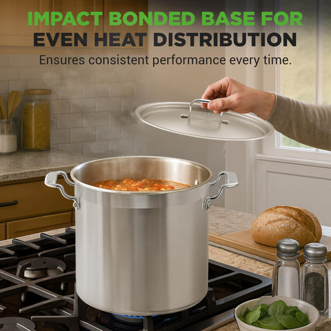 NutriChef next to measuring cups showing 24-quart scale for large-batch cooking