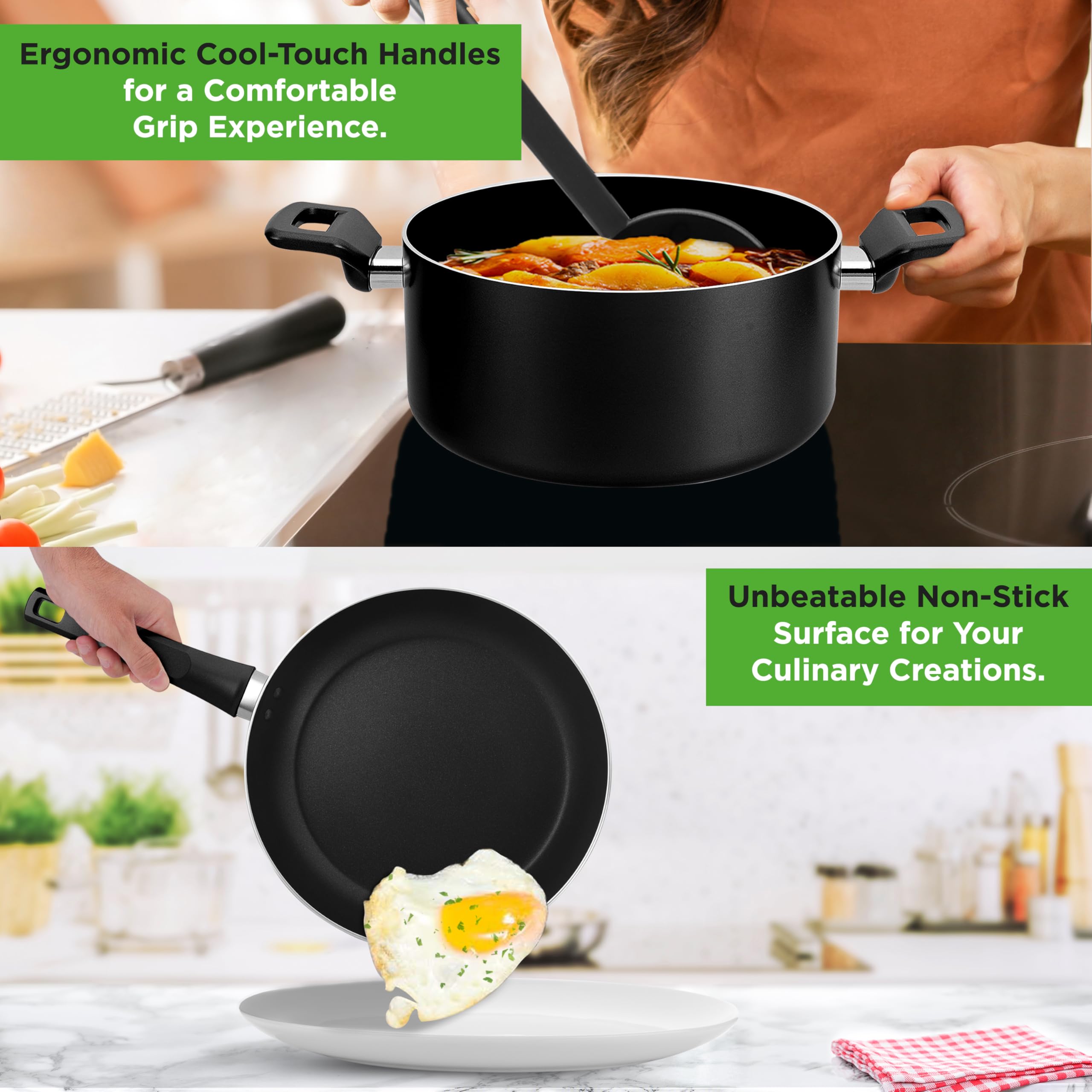 NutriChef tempered glass lid detail with vent for safer steam release