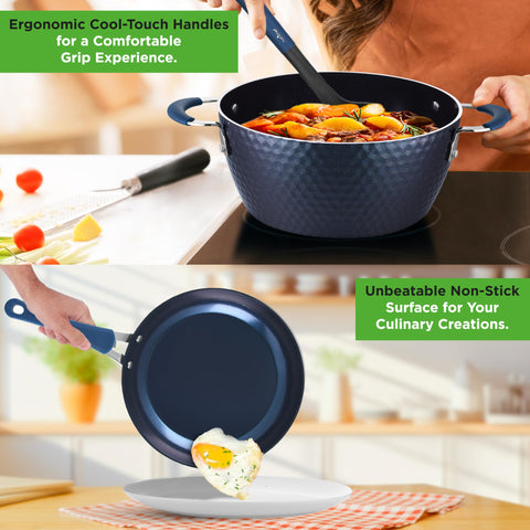 NutriChef tempered glass lid with vent demonstrating visibility and steam control