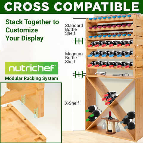 NutriChef stacked modular units illustrating expandable storage and flexible layout