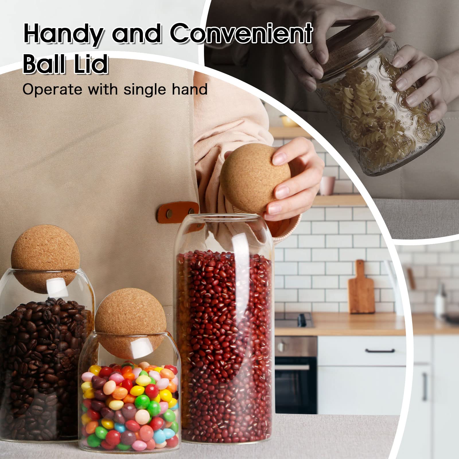 NUTRIUPS 500ml 800ml 1200ml jars side-by-side showing size clarity benefit