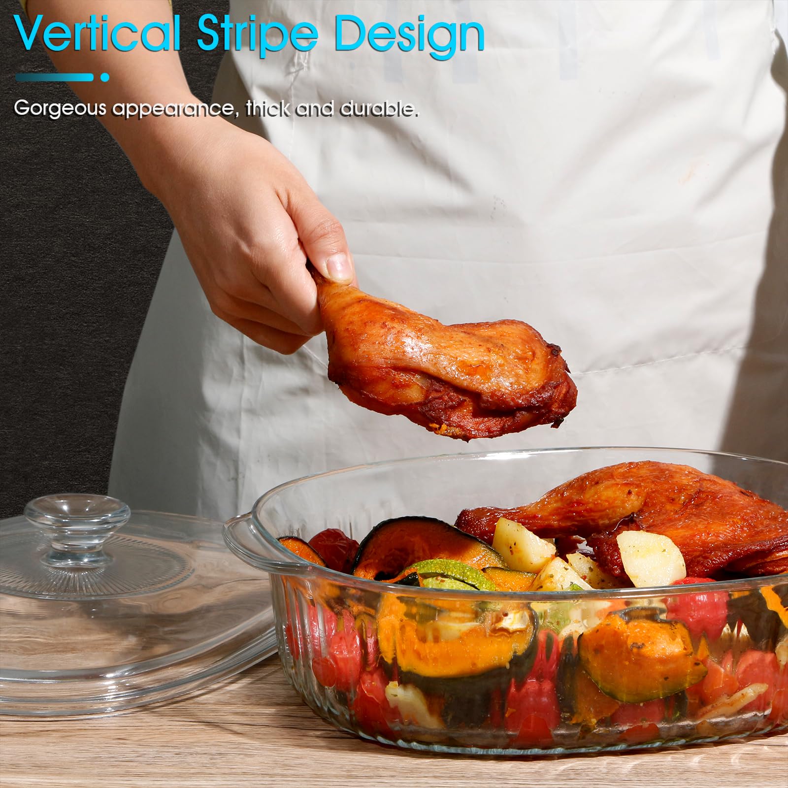 NUTRIUPS glass texture detail highlighting borosilicate strength and stain resistance