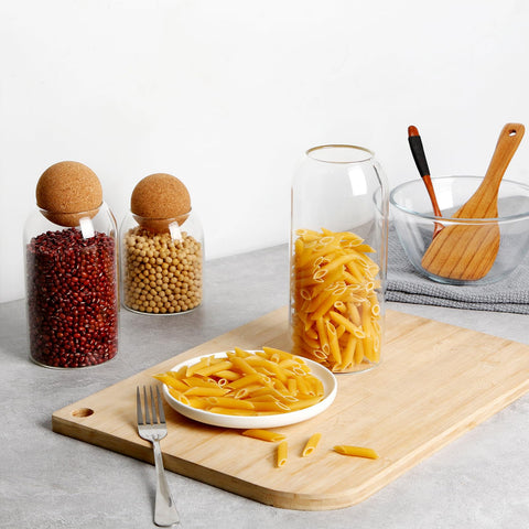 NUTRIUPS jars arranged on shelf showing tidy storage and space-saving benefit