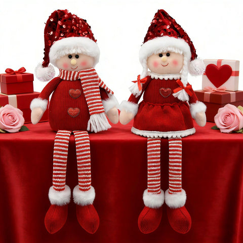 nuvagiki gnome pair on an office desk adding cheerful Valentine decor